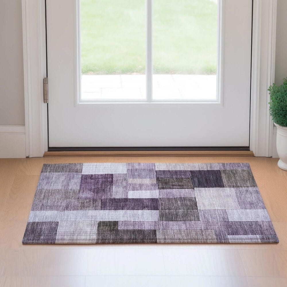 Dalyn Rug Company Neo NO15 2&#39;6&quot; x 3&#39;10&quot; Eggplant Area Rug, , large