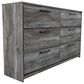 Ashley Baystorm 6 Drawer Dresser in Smoke Gray, , large