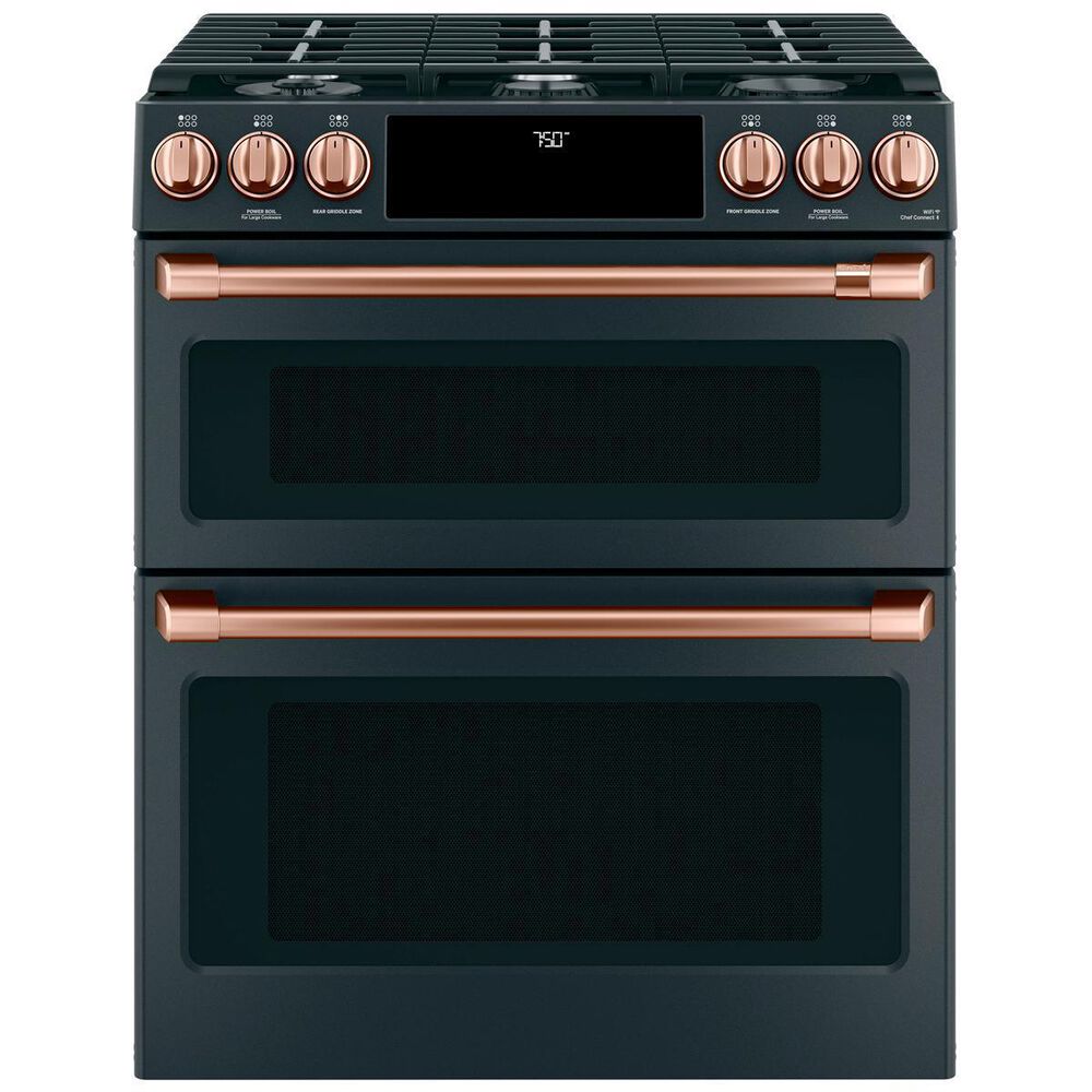 Cafe Handle and Knob Kit for Built-In Range in Brushed Copper, , large