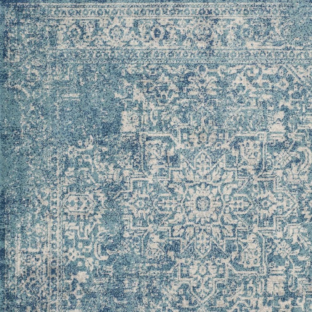 Safavieh Evoke EVK256C-5SQ 5&#39;1&quot; Square Blue/Ivory Area Rug, , large