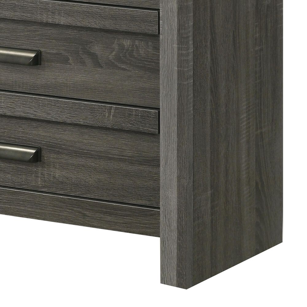 Crown Mark Valor 5-Drawer Chest in Grey, , large