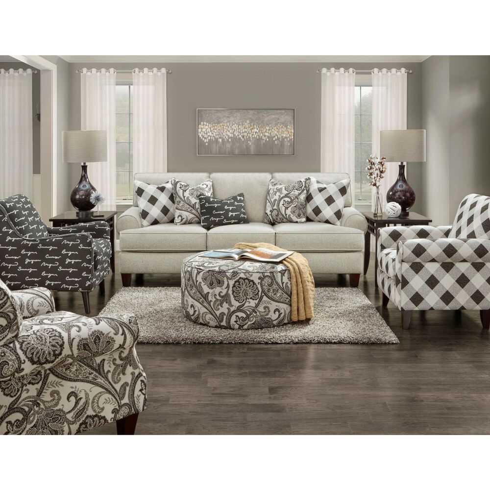 Xenia Shadowfax Dove Accent Chair in Poetry Iron, , large