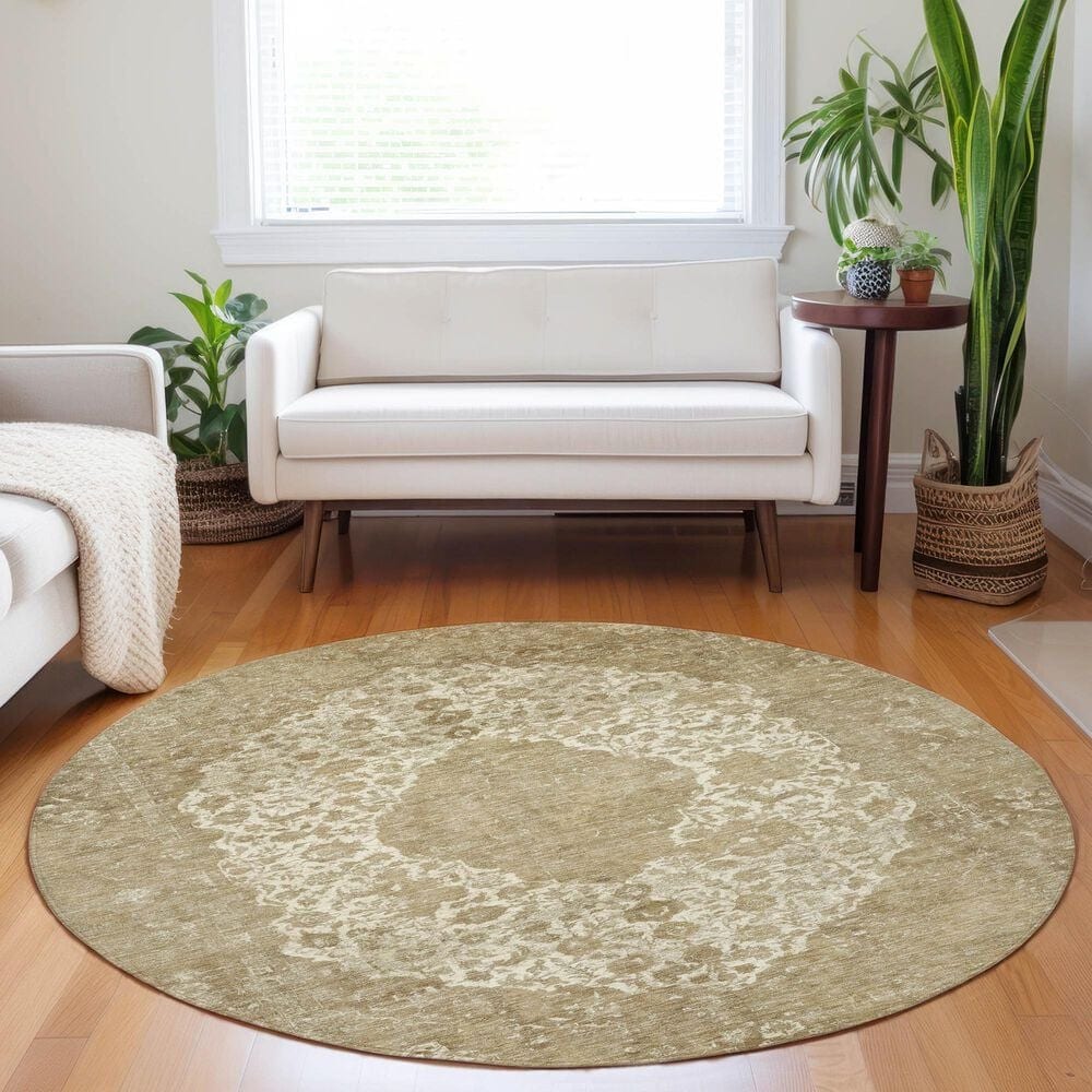 Dalyn Rug Company Tabrook TB13 Beige 8&#39; Round Area Rug, , large