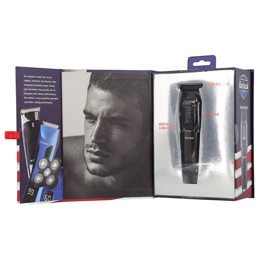 Barbosal T-Blade Trimmer with LCD Display in Black, , large