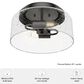 Hunter Hartland 2-Light Flush Mount in Noble Bronze, , large