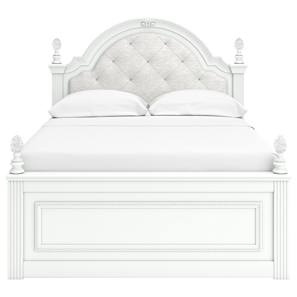 Ashley Kozlani 5-Piece Full Panel Storage Bedroom Set in Matte White, , large