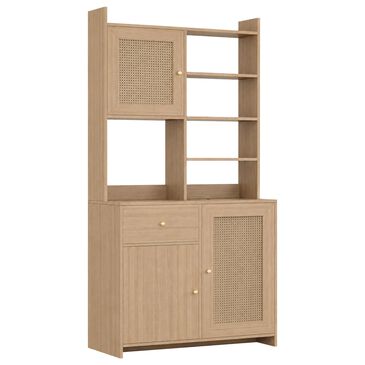 GARVEE 71" Kitchen Pantry Cabinet in Natural, , large