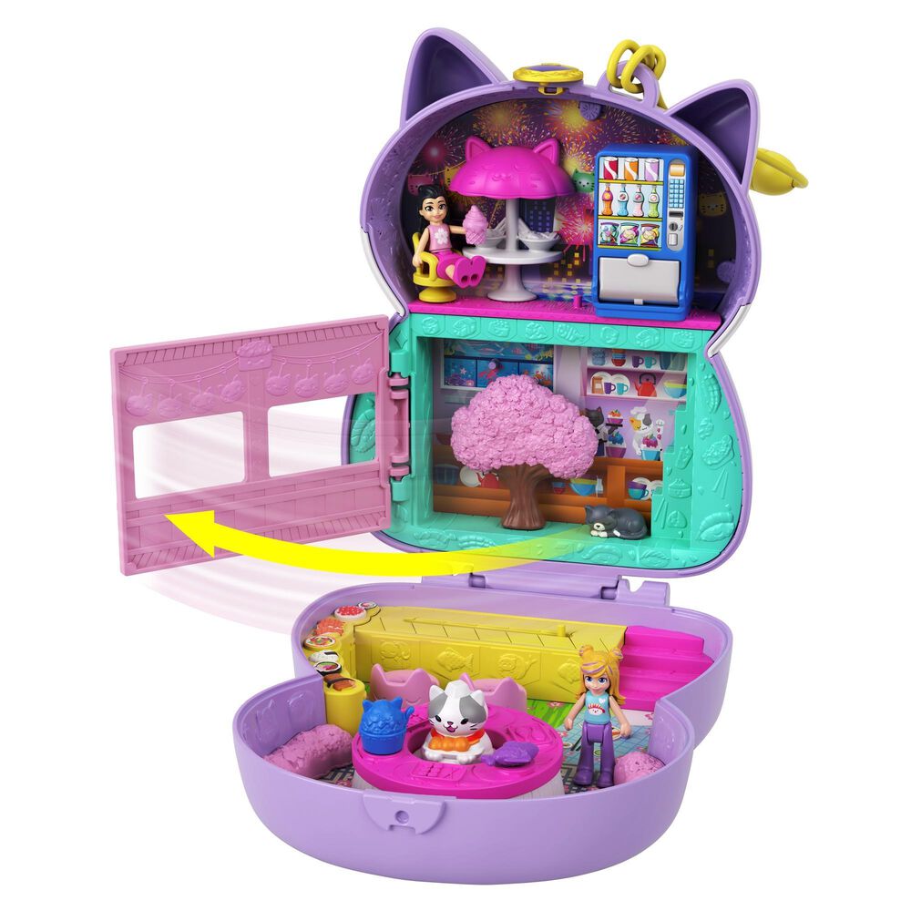 Polly Pocket Sushi Shop Cat Compact, , large
