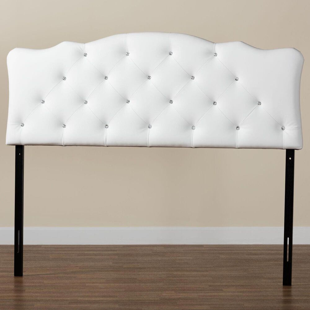 Baxton Studio Rita Full Panel Headboard in Black, , large