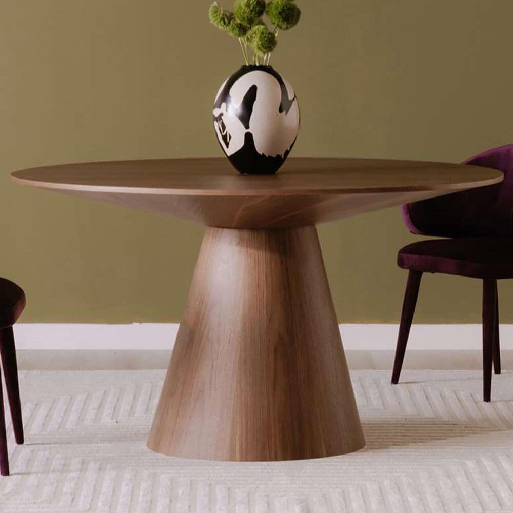 Moe&#39;s Home Collection Otago Round Dining Table in Brown - Table Only, , large