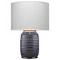 Jamie Young Garron Ceramic Table Lamp in Navy, , large