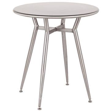 Lumisource Clara Dinette Table in Brushed Silver/Brushed Silver, , large