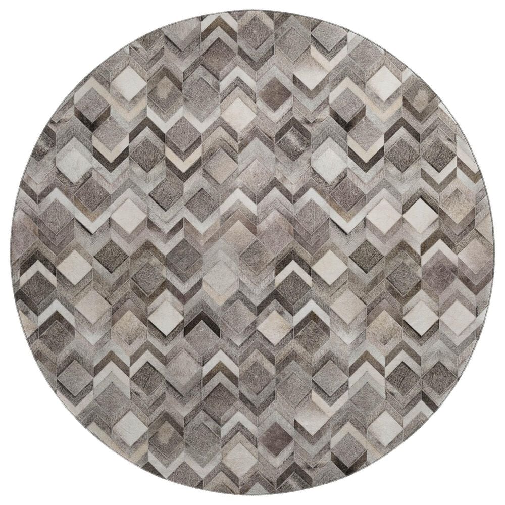 Dalyn Rug Company Bozeman BM5 Gray 8" Round Area Rug, , large
