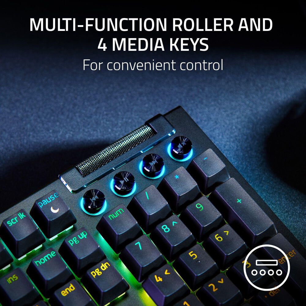 Razer BlackWidow V4 Wired Gaming Keyboard in Black, , large