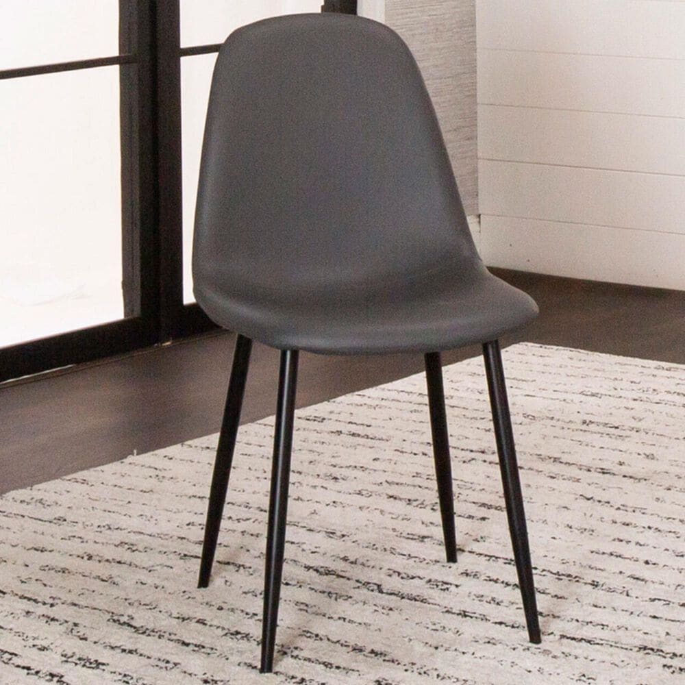 Sunset Furniture Leda Side Chair in Matte Black, , large