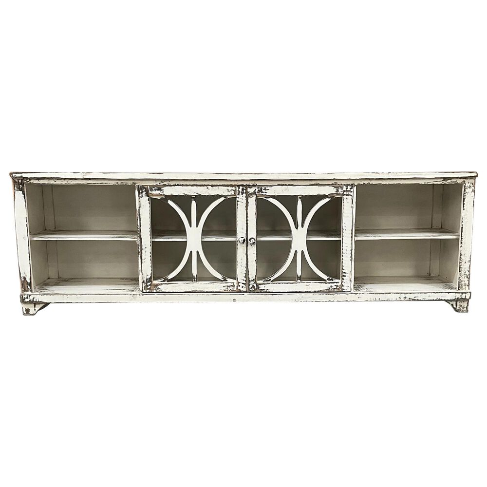 Woodland & Co Lainey 90" TV Stand in Jess White, , large