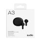 Sudio A3 True Wireless Earbuds in Black, , large
