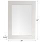 James Martin Weston 29" Mirror in Bright White, , large