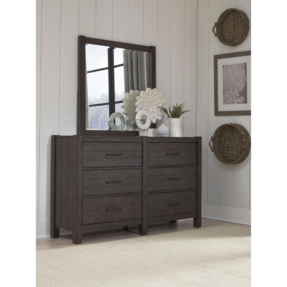 Riva Ridge Mill Creek 4 Piece Full Storage Bed Set in Carob, , large