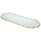 Godinger Silver Harper Long Oval Serving Platter in Clear and Gold, , large