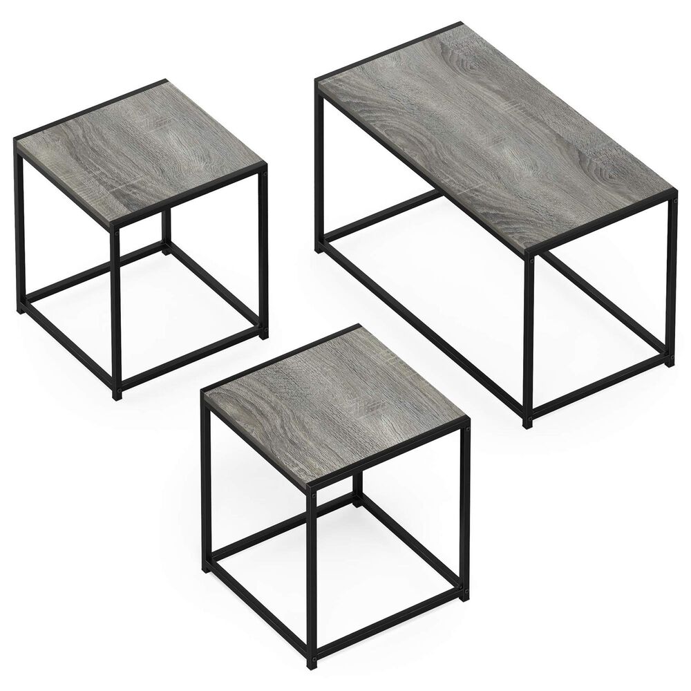 HOMLUX 3-Piece Table Set in French Oak, , large