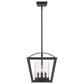 Golden Lighting Mercer 3-Light Mini Chandelier in Matte Black, , large