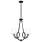 Quoizel Atkins 4-Light Chandelier in Matte Black, , large