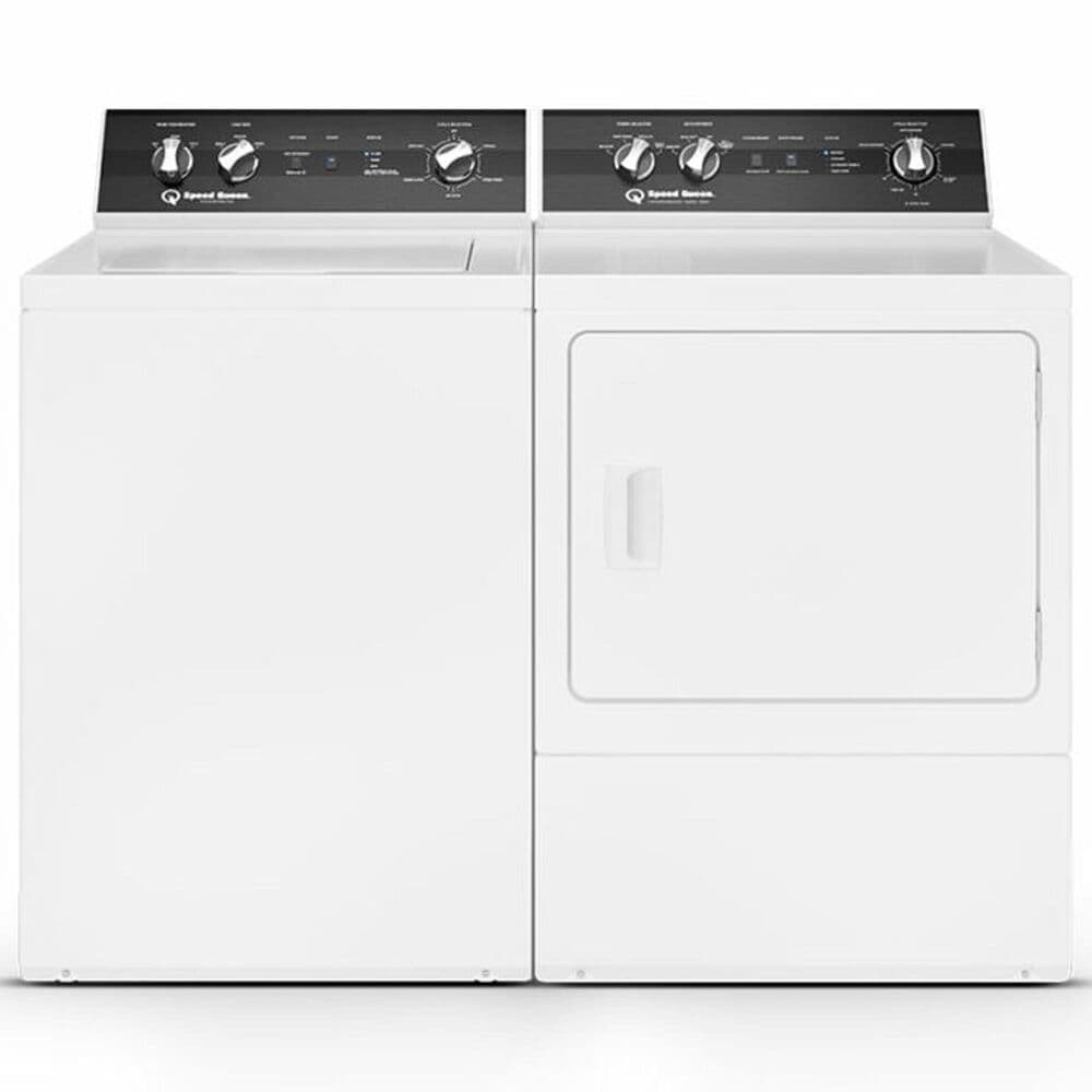 Speed Queen 3.2 Cu. Ft. Top Load Washer and 7.0 Cu. Ft. Front Load Electric Dryer Laundry Pair with 6-Preset Cycles in White, , large