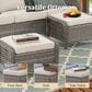 Sunwell Garden 5-Piece Patio Conversational Set in Beige, , large