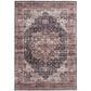 Central Oriental Rugease Chantal 5" x 7" Rust and Dark Grey Area Rug, , large