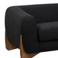 Jennifer Taylor Home Alpine Stationary Sofa in Ebony Black, , large