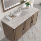 James Martin Vanities Portland 60" Single Bathroom Vanity in Whitewashed Walnut with 3 cm Victorian Silver Quartz Top and Rectangular Sink, , large