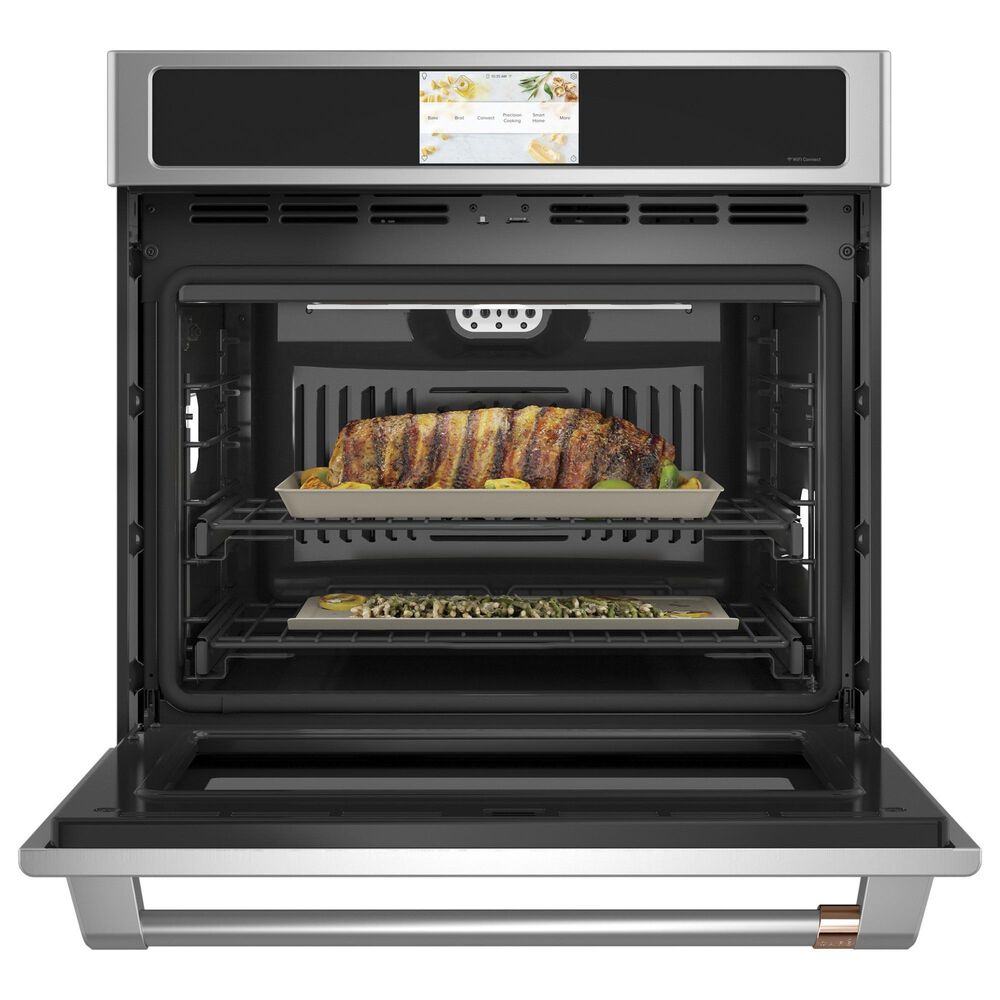 Cafe 2-Piece Kitchen Package with 30" Smart Built-In Convection Single Wall Oven and 36" Touch Control Induction Cooktop in Stainless Steel, , large