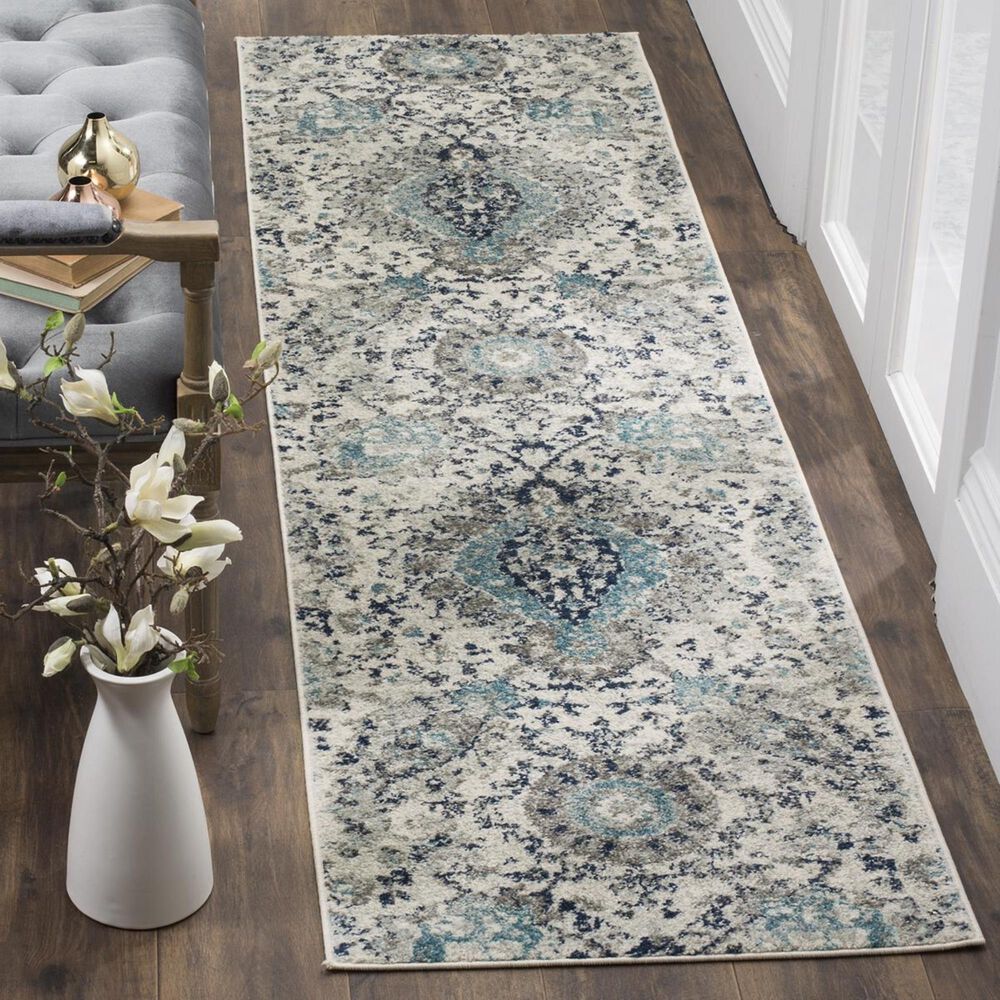 Safavieh Madison MAD600C 2&#39;3&quot; x 4&#39; Cream and Light Grey Runner, , large