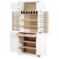 HOMLUX HOMLUX 78.2" Tall Farmhouse Kitchen Pantry Cabinet with 8 Door Shelves, Storage Cabinet with 4 Adjustable Shelves, Hidden Drawer, Wine Rack, Versatile Cupboard for Kitchen, Dining & Bathroom, Retro White, , large