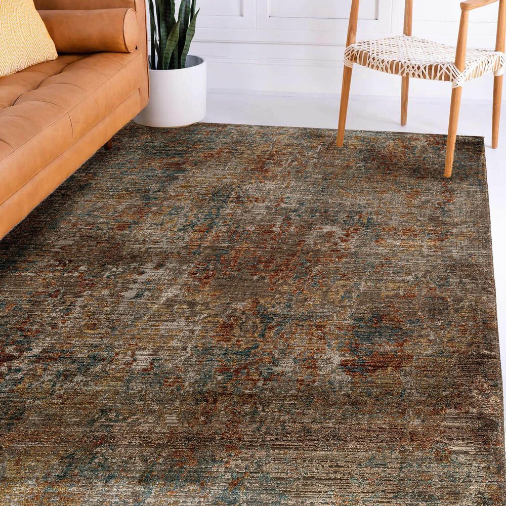 Dalyn Rug Company Lomita LO4 5&#39;1&quot; x 7&#39;8&quot; Chocolate Area Rug, , large