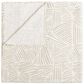 Babyletto Oat Stripe Muslin Swaddle in White and Gray, , large