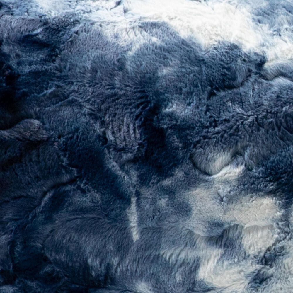 Jaxx Finn The Shark Sea Buddy Large Kids Stuffed Animal Bean Bag in Tie-Dye Blue Print, , large