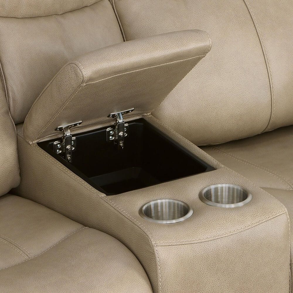 Flexsteel Crew 3-Piece Power Reclining Living Room Set in Pebble, , large