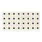 Dal-Tile Keystone Blends Biscuit/Black Dot Windmill 12" x 24" Ceramic Mosaic Sheet, , large