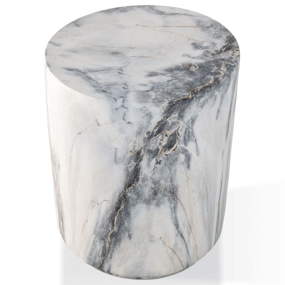 Furniture of America Karvyn 14" Side Table in Blue Gray, , large