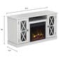 Fabio Flames 48" TV Stand with Electric Fireplace in White, , large