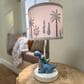 Lambs & Ivy Dino-Might Table Lamp in Blue and Sage Green, , large
