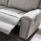 Ashley Social Pointe 5-Piece Power Symmetrical Reclining Sectional with Armless Chair in Pearl and Ash, , large
