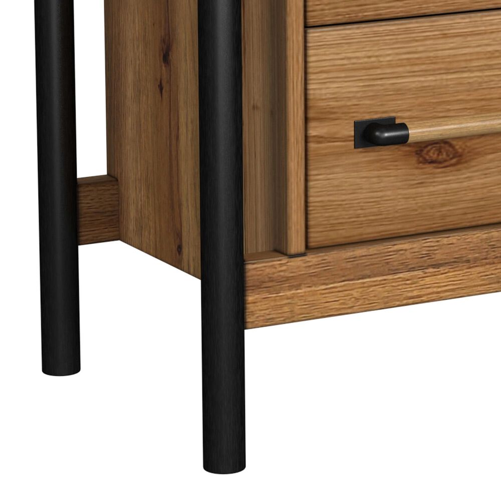 Hawthorne Furniture Norcross 4 Piece King Panel Bedroom Set in Hickory, , large
