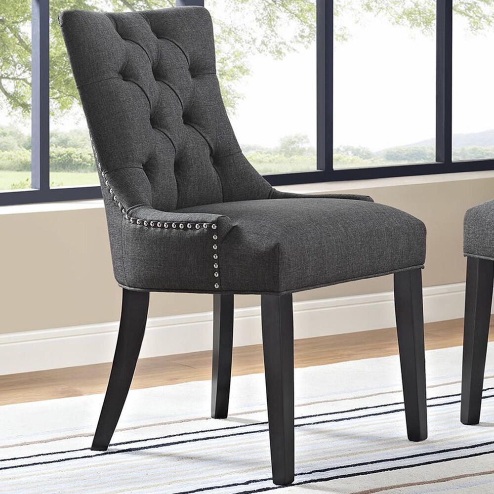 Modway Regent Fabric Dining Chair in Gray Nebraska Furniture Mart