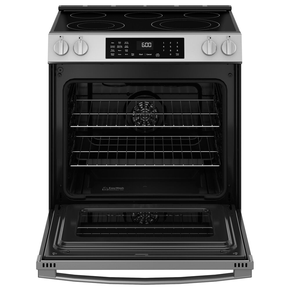 GE Appliances 30&quot; Slide-In Electric Convection Range with No Preheat Air Fry in Fingerprint Resistant Stainless Steel, , large