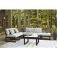 Ashley Beachloft Patio Square Coffee Table in Black and Gray - Table Only, , large