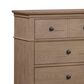 Riva Ridge Oxford 6-Drawer Dresser with Mirror in Tan, , large