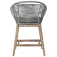 Blue River Tutti Frutti Patio Counter with Grey Cushion in Aged Teak, , large